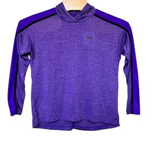 Under Armour Size‎ S Purple UA Tech Twist Graphic HEATGEAR Hoodie Style 1351977